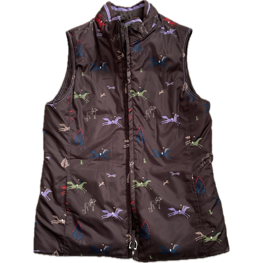 Ariat Kids Vest - Brown with Multicolor Print